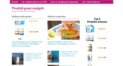 Desktop Screenshot of produitpourmaigrir.info